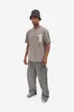 A-COLD-WALL* cotton T-shirt Technical Polygon T-shirt gray