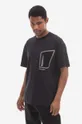 czarny A-COLD-WALL* t-shirt bawełniany Technical Polygon T-Shirt Męski