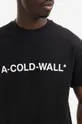 černá Bavlněné tričko A-COLD-WALL* Essential Logo T-shirt