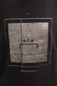 Памучна тениска A-COLD-WALL* Foil Grid T-shirt ACWMTS085 BLACK Чоловічий