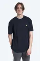navy Carhartt WIP cotton T-shirt carhartt WIP Chase I026391 BLACK/GOLD Men’s