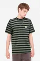 green Carhartt WIP cotton T-shirt S/S Merrick Pocket T-shirt Men’s