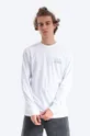 bílá Bavlněné tričko s dlouhým rukávem Vans Moonstone Beach Pánský