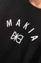 negru Makia tricou din bumbac