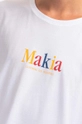 biały Makia t-shirt bawełniany Strait