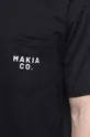 czarny Makia t-shirt bawełniany Torp