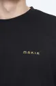 czarny Makia t-shirt bawełniany Drip