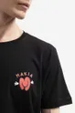 μαύρο Βαμβακερό μπλουζάκι Makia Hug