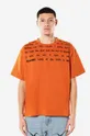 portocaliu PLEASURES tricou din bumbac De bărbați