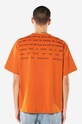 PLEASURES cotton T-shirt P22SP018 orange AA00