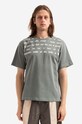 PLEASURES cotton T-shirt cotton gray P22SP018