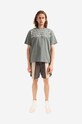 PLEASURES cotton T-shirt P22SP018 gray AA00
