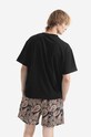 Odzież PLEASURES t-shirt bawełniany Shoplift Boxy P22SP021 czarny