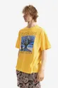 Bavlněné tričko PLEASURES River Pigment Pánský