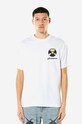 PLEASURES cotton T-shirt Spin cotton white P22SP052