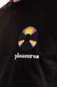 PLEASURES cotton T-shirt Spin P22SP052 black
