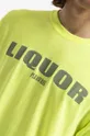 zelená Bavlněné tričko PLEASURES Liquor