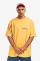 žlutá Bavlněné tričko PLEASURES Neural Heavy Pánský