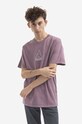 HUF t-shirt bawełniany Dyed T-Shirt nadruk fioletowy TS01807