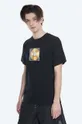 czarny HUF t-shirt bawełniany Mix Box Logo T-Shirt Męski