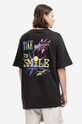 Ρούχα Βαμβακερό μπλουζάκι Reebok Classic Smiley SS Tee HI3997 μαύρο