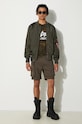 Alpha Industries tricou Basic 100501C.239 verde SS25