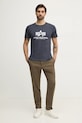 Alpha Industries t-shirt bawełniany Basic T-Shirt 100501.02 granatowy AA00