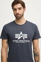 Alpha Industries t-shirt bawełniany Basic T-Shirt granatowy 100501.02