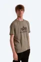 brown green Alpha Industries cotton T-shirt Basic Men’s