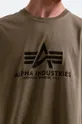 zielony Alpha Industries t-shirt bawełniany Basic T-Shirt