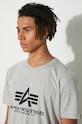 Alpha Industries t-shirt in cotone Basic T-Shirt 100501.17 grigio
