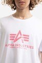 Alpha Industries t-shirt bawełniany Basic biały 100501NP.475