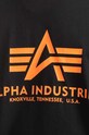 Бавовняна футболка Alpha Industries Basic чорний 100501NP.477