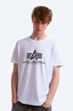 Alpha Industries cotton T-shirt Rainbow Reflective cotton white 100501RR.09