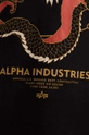 černá Bavlněné tričko Alpha Industries Herritage Dragon