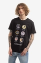 negru Alpha Industries tricou din bumbac Apollo Mission De bărbați