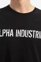 μαύρο Βαμβακερό μπλουζάκι Alpha Industries RBF Moto
