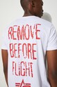 Alpha Industries t-shirt bawełniany RBF Moto 116512.09 biały