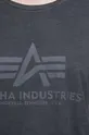 čierna Bavlnené tričko Alpha Industries Basic