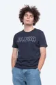 námořnická modř Bavlněné tričko Alpha Industries Embroidery Heavy Tee Pánský