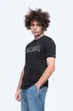 črna Bombažna kratka majica Alpha Industries Embroidery Heavy Tee Moški