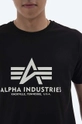 чёрный Хлопковая футболка Alpha Industries Basic T Kryptonite