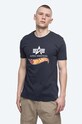 Alpha Industries cotton T-shirt Hot Wheels Flag T regular navy 116530.07