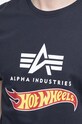 Alpha Industries cotton T-shirt Hot Wheels Flag T navy 116530.07