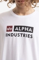 білий Бавовняна футболка Alpha Industries Alpha Block-Logo Tee