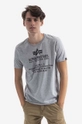 gri Alpha Industries tricou din bumbac Fundamental Tee De bărbați