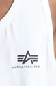 biela Bavlnené tričko Alpha Industries Basic Tank BB SL