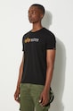 Alpha Industries t-shirt in cotone Label T nero 118502.03