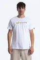 biały Alpha Industries t-shirt bawełniany  Label Męski