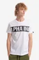 biały Alpha Industries t-shirt bawełniany Męski